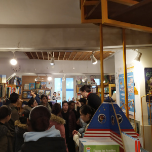 Visite de la librairie